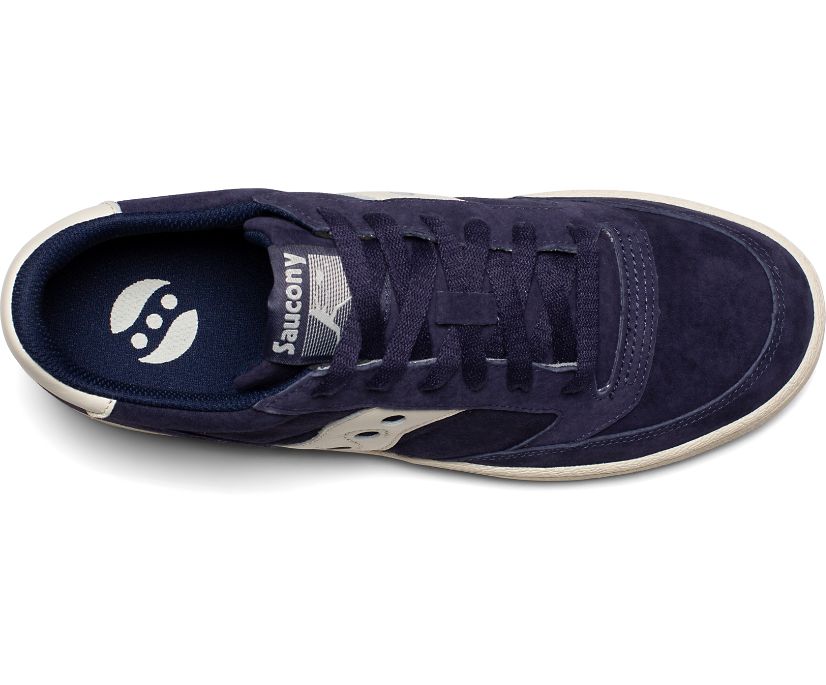 Saucony Jazz Court Nubuck Women's Originals Navy | Canada 055EBCX